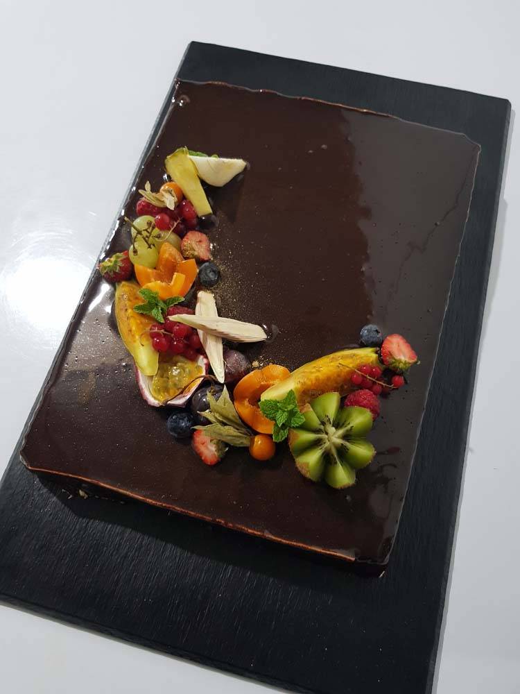 Entremet praliné croquant